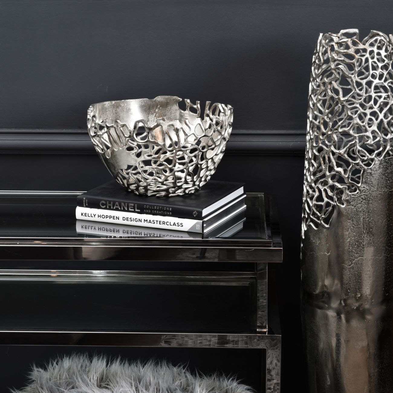 Apo Aluminium Silver Coral Bowl